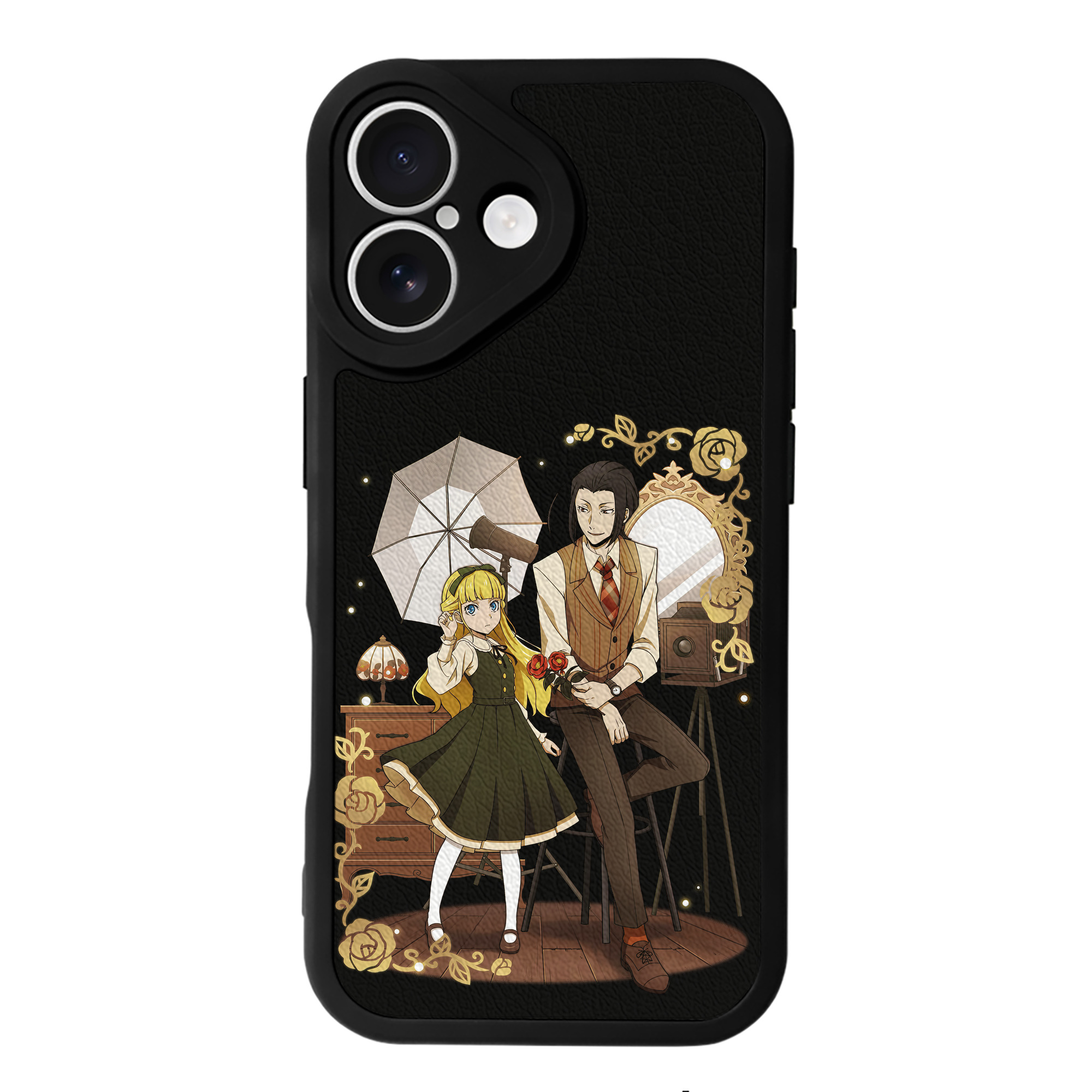 （画像用） 文豪ストレイドッグス Bungo Stray Dogs 【iPhone 16シリーズ対応】シリコンスマホケース（レザー調） 材質：シリコン